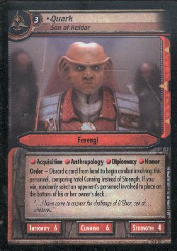 Star Trek 2nd Edition Quark Son of Keldar 0P30 Foil Promo Card